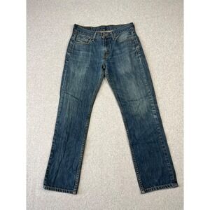 Levis‎ 514 Jeans Mens 30x30 Blue Denim Straight Leg Relaxed Fit Stretch